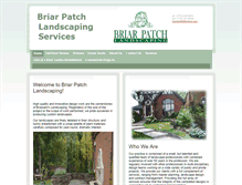 Tablet Screenshot of briarpatchlandscaping.com